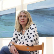 Ausstellungseröffnung, »Übergänge« EWE-Kunstparkhaus, Strausberg, April 2016, Foto: Gerd Markert