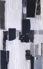 Das Labyrinth, 1999<br />
Verschiedene Papiere, Reisschleim, Kreide, Acryl, Tusche, 90 x 69 cm